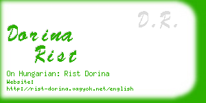 dorina rist business card